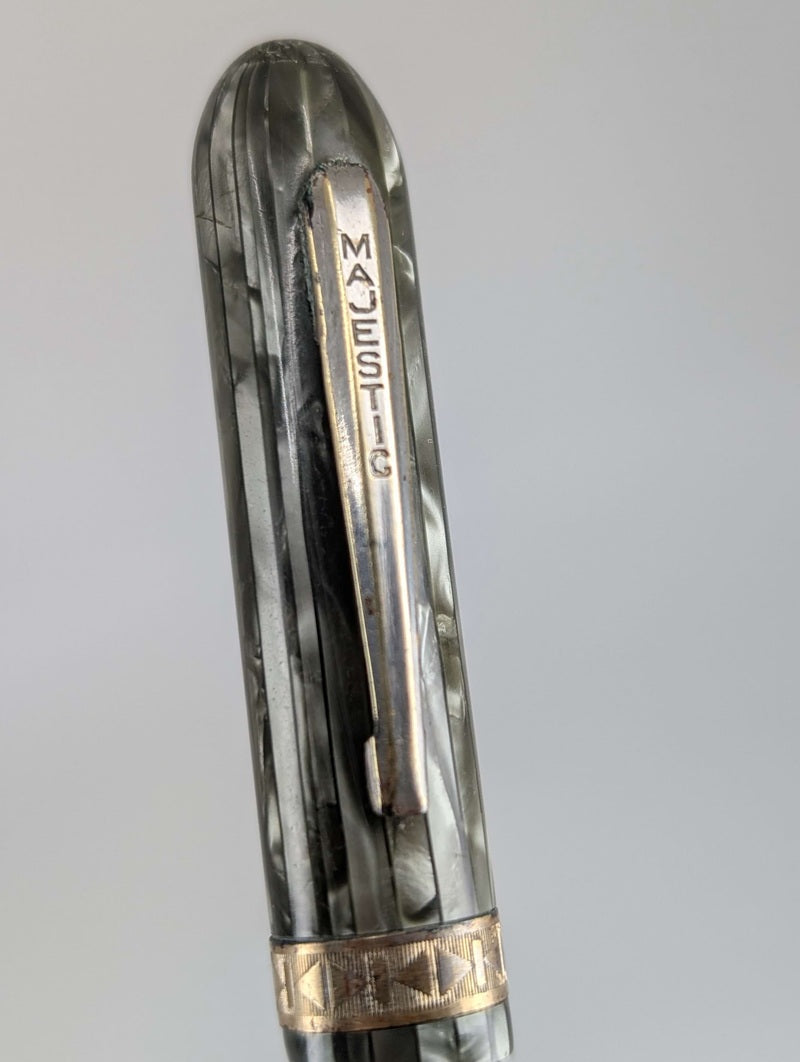 *Consignment* Vintage Majestic Lever Fountain Pen Steel Fine Nib
