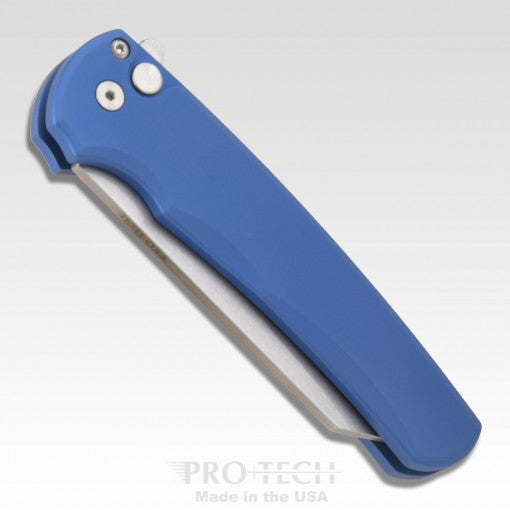 Protech Malibu Flipper Blue Stonewash Reverse Tanto Magnacut