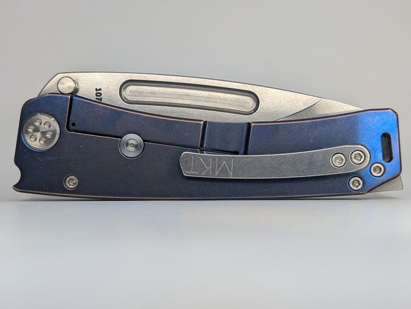 *Consignment* Medord Marauder-H Blue Anodized Frame Lock Folding Knife