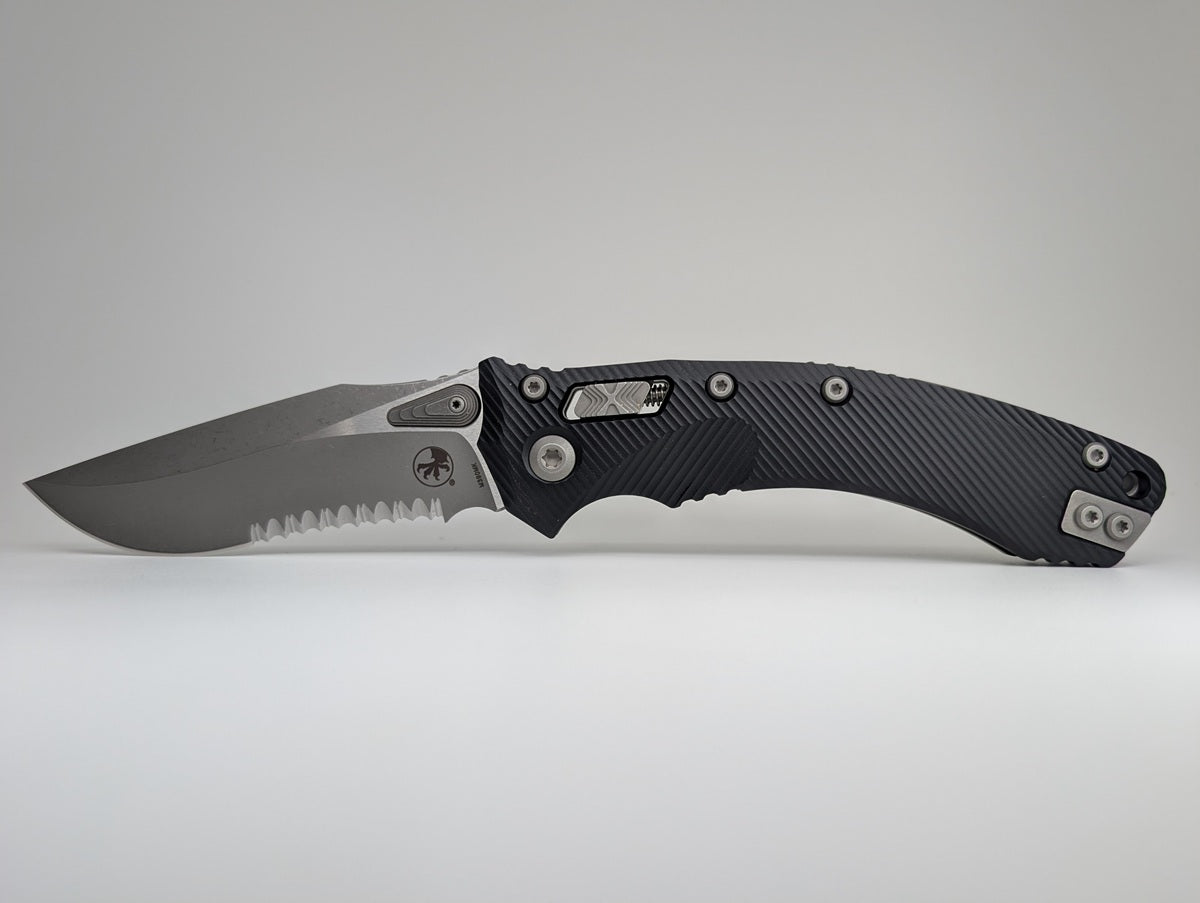 *Consignment* Microtech Amphibian RAM-LOK Apocalyptic Partial Serrated Folding Knife