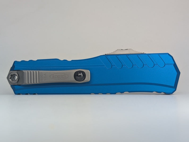 Microtech Cypher II Double Edge Blue Stonewash Standard Out the Front Knife
