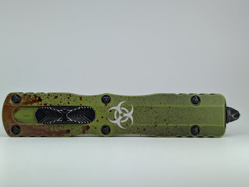 *Consignment* Dirac D/E Outbreak Signature Series Deep Engraved Out the Front Knife