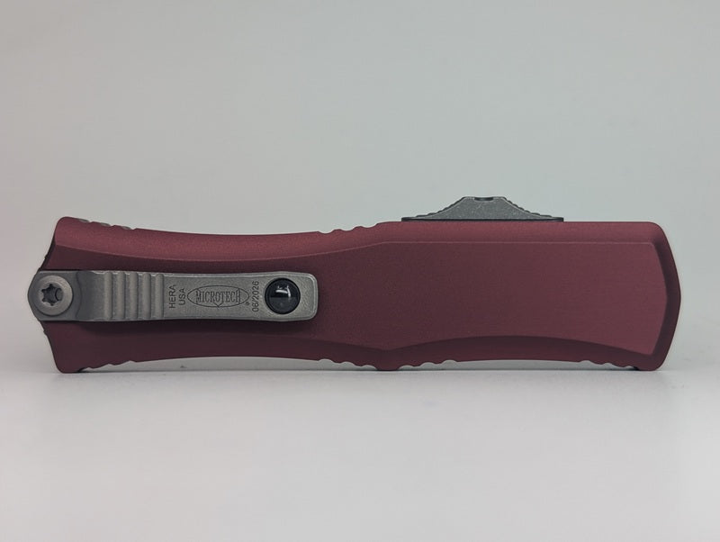 Microtech Hera II Mini Merlot Bayonet Apocalyptic Out the Front Knife