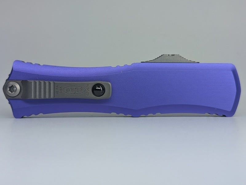 Microtech Hera II Mini Tanto Purple Stonewash Out the Front Knife