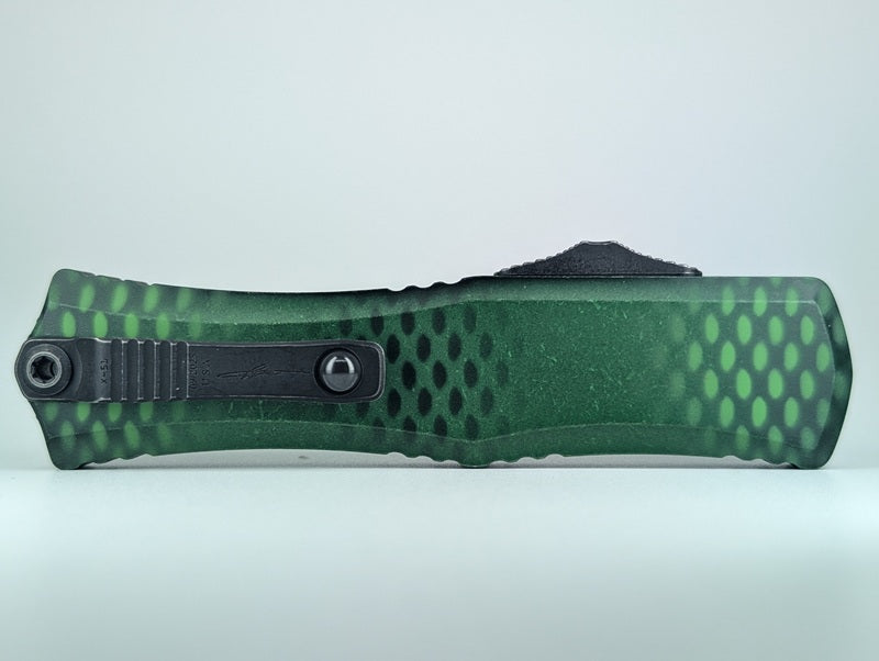 Microtech Hera II Mini S/E Signature Series Green X-51 Out the Front Knife