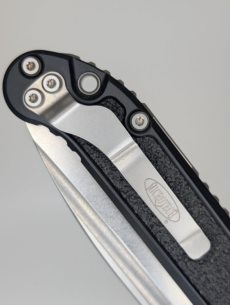 *Consignment* Microtech L.U.D.T. S/E Gen III Black Stonewash Auto Folding Knife