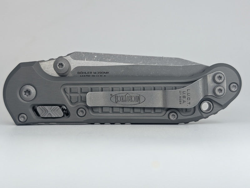 Microtech L.U.D.T. RAM-LOK Tanto Frag Natural Clear Apocalyptic Manual Folder