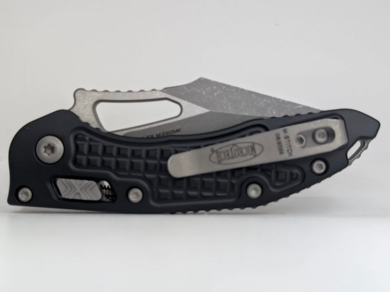 Microtech M-Stitch Frag Black Aluminum Apocalyptic RAM-LOK Folding Knife