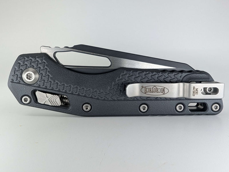 Microtech MSI S/E Tri-Grip Polymer Sniper Gray Cerakote Folding Knife
