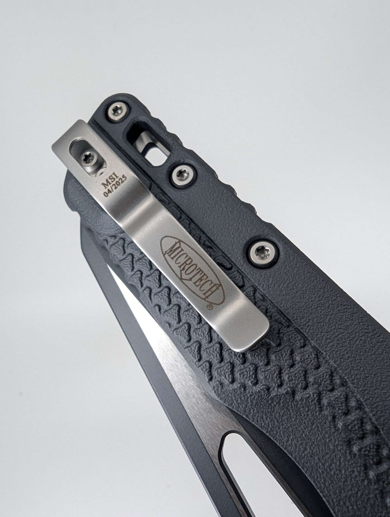 Microtech MSI S/E Tri-Grip Polymer Sniper Gray Cerakote Folding Knife