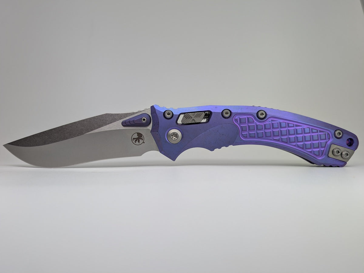 Microtech Marfione Select Amphibian RAM-LOK Purple Haze Anodized