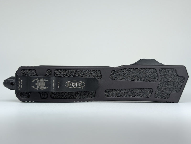 *Consignment* Microtech Scarab II Grenade Out the Front Knife