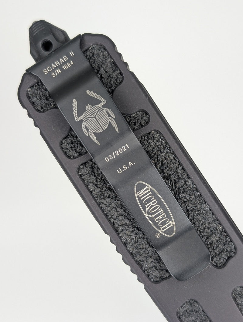 *Consignment* Microtech Scarab II Grenade Out the Front Knife