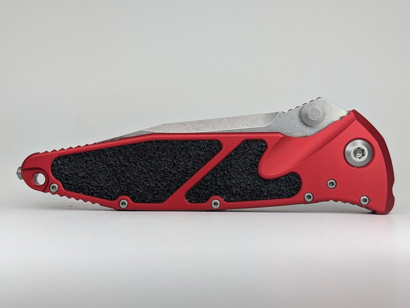 *Consignment* Microtech Socom Elite S/E Red Stonewash Manual Folding Knife