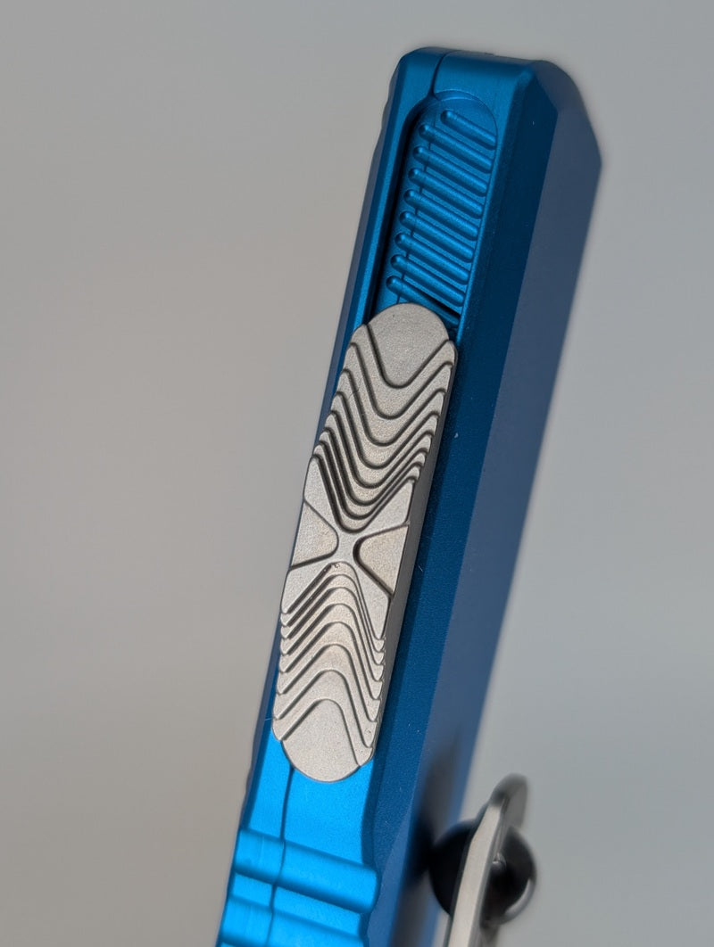 Microtech UTX-85 Gen III D/E Blue Stonewash Out the Front Knife