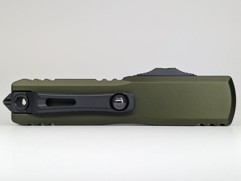 Microtech UTX-85 S/E Gen IV OD Green DLC Out the Front Knife