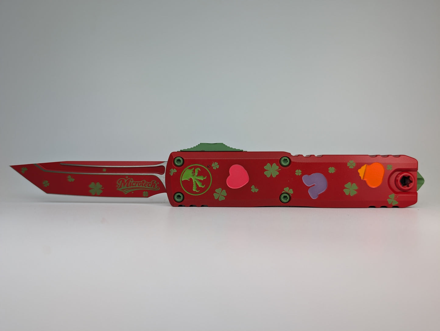 Microtech UTX-85 Gen IV St. Patrick's Day Out the Front Knife