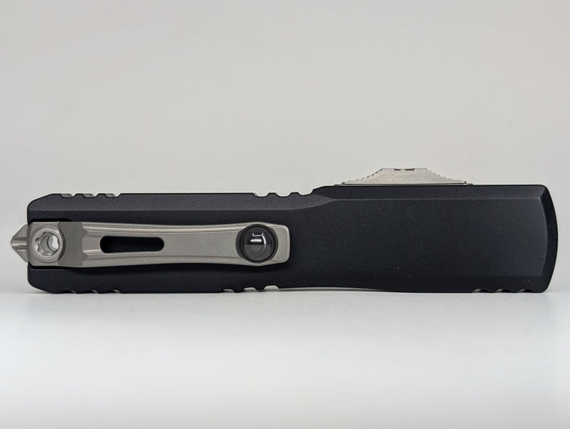 Microtech Ultratech Gen IV Double Edge Partial Serrated Stonewash Out the Front Knife