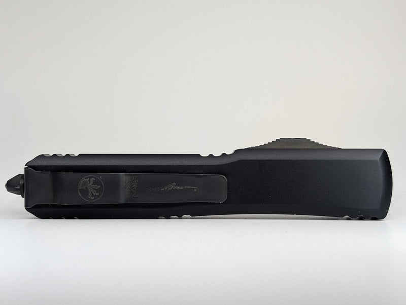 *Consignment* Microtech Ultratech T/E Shadow DLC Black Out the Front Knife