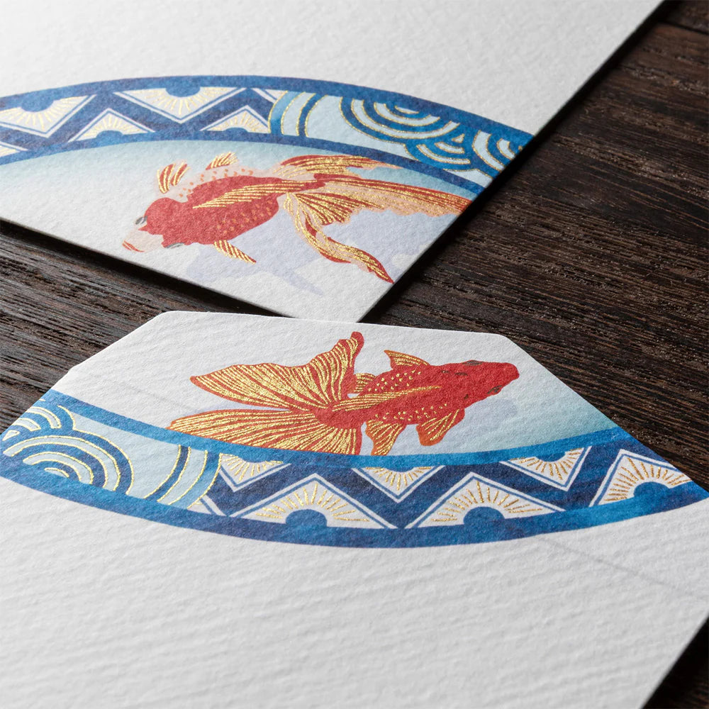 Midori Envelopes: Silk-printing Goldfish