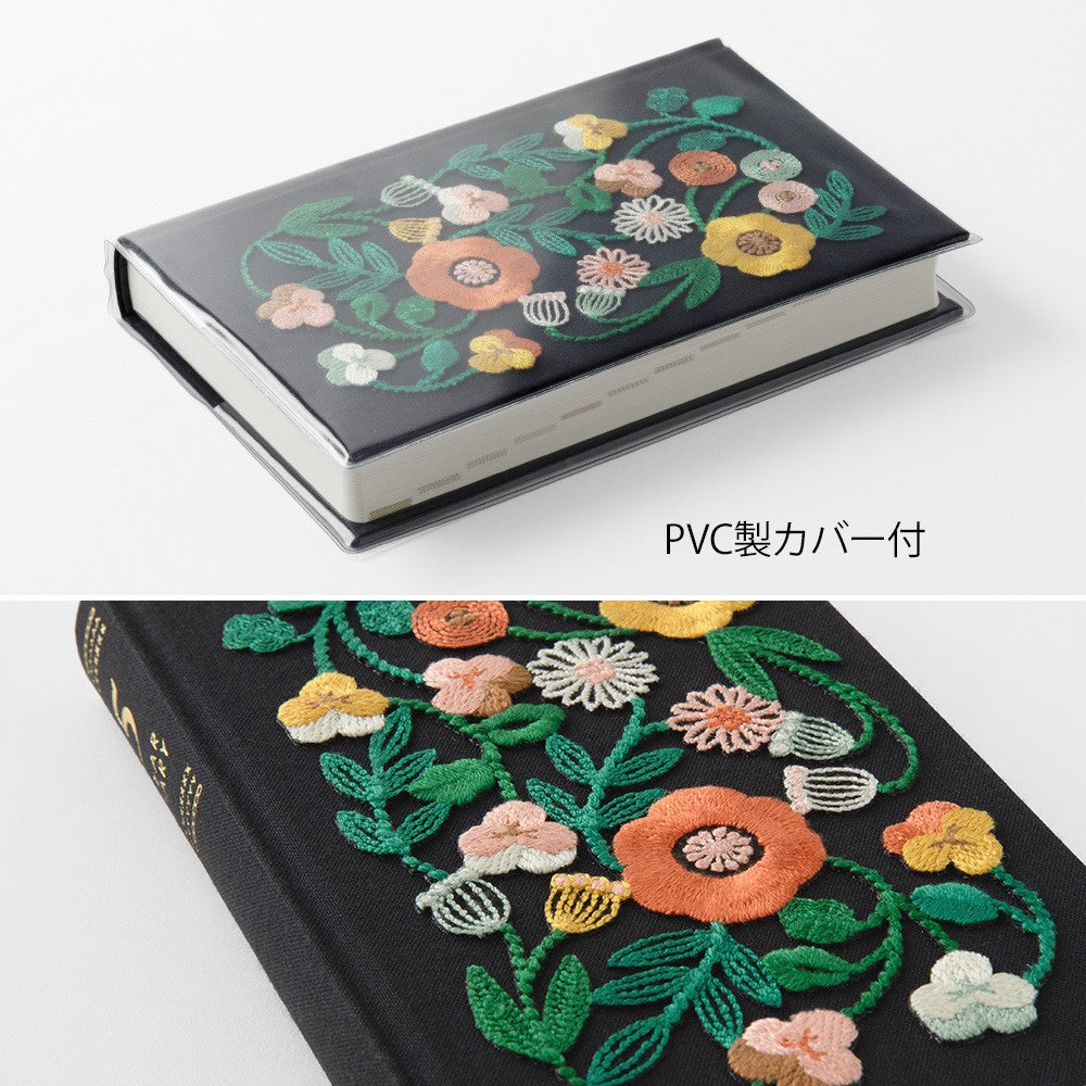 Midori 5-Year Diary Embroidery Flowers