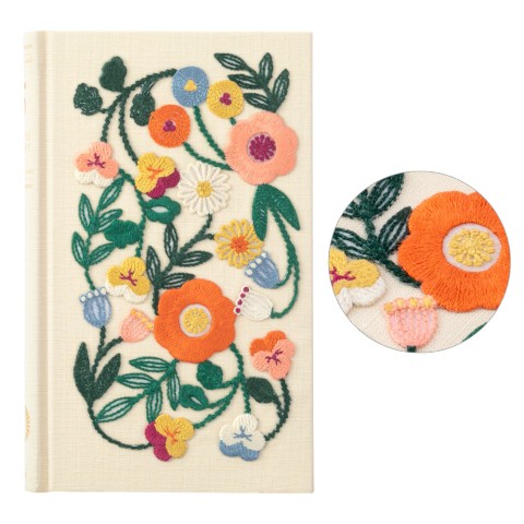 Midori 5-Year Diary Embroidery Flowers