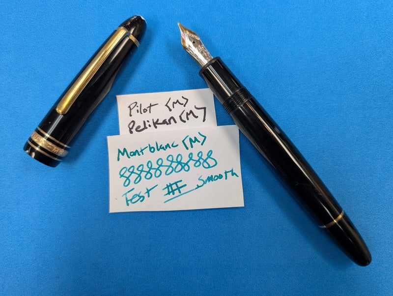 *Consignment* Montblanc Meisterstuck 147 Traveler Black w/ Gold Accent 18k Gold Medium Nib