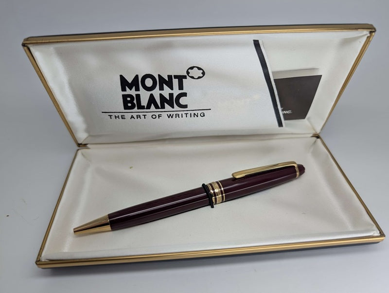 *Consignment* Vintage Montblanc 164R Burgundy W. Germany Ballpoint Pen