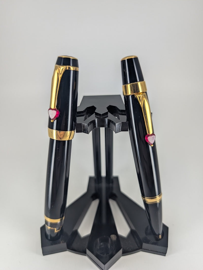 *Consignment* Montblanc Bohéme Je T'aime Resin Fountain / Ballpoint Pen Set