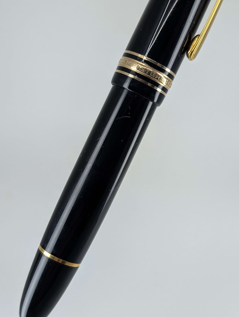 *Consignment* Montblanc Meisterstuck 149 Black / Gold Fountain Pen 18c Gold Nib