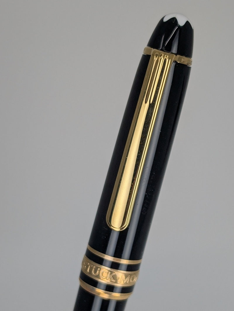 *Consignment* Montblanc Meisterstuck Ballpoint / Pencil Set Black with Gold Trim