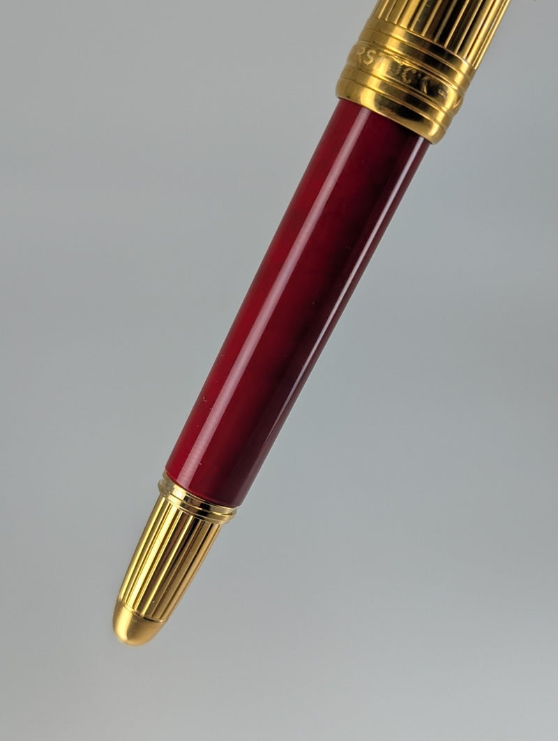 Montblanc Solitaire Special Edition Coral Mozart Fountain Pen 18k Gold Fine Nib
