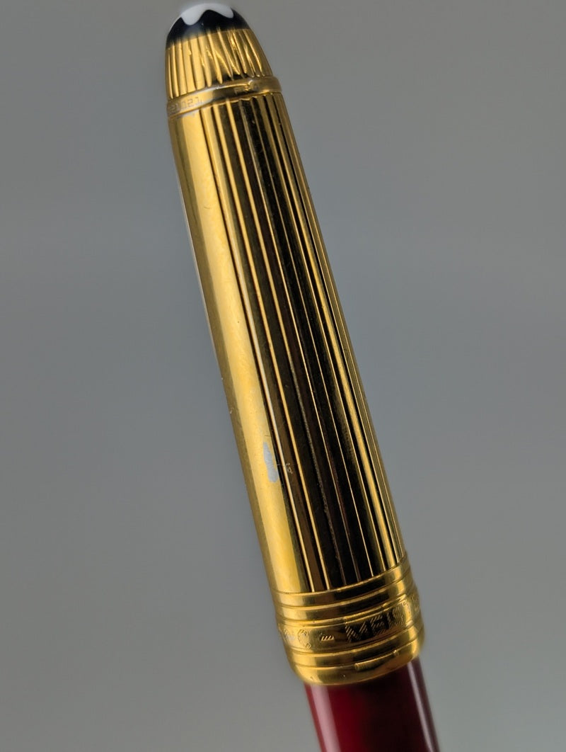 Montblanc Solitaire Special Edition Coral Mozart Fountain Pen 18k Gold Fine Nib