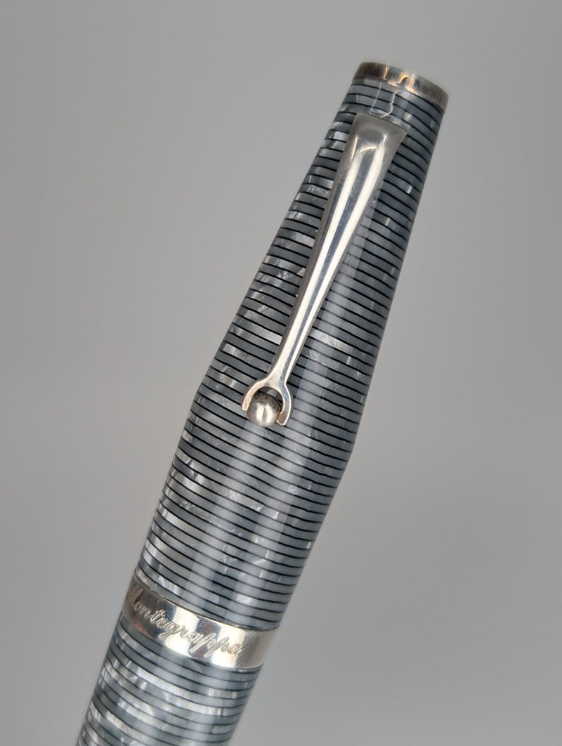 *Consignment* Montegrappa Beauty Book Gentleman Shiny Circles Celluloid L/E Fountain Pen 18k Gold Fine Nib