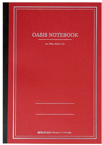 Oasis Notebook B5 7"x9.9" 80 Sheets