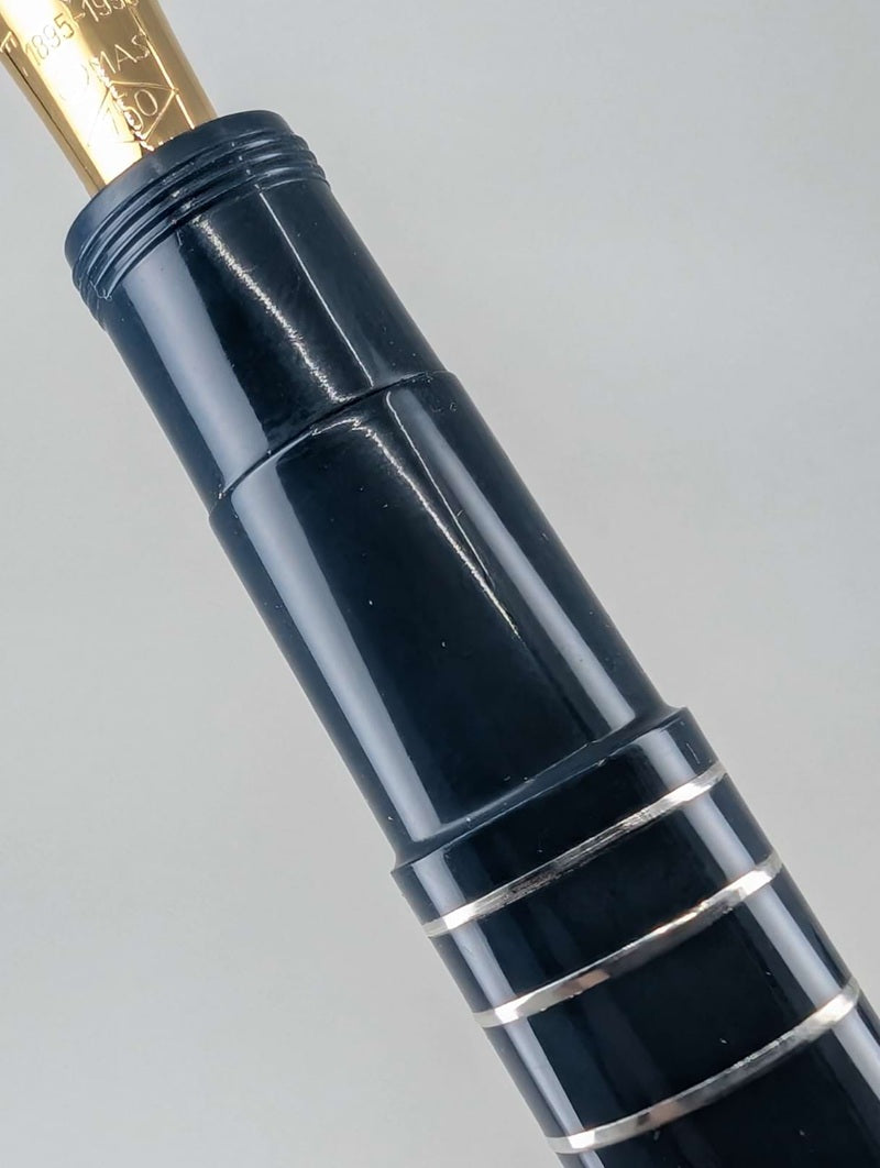 *Consignment* OMAS 1995 Marconi Blue Fountain Pen 18k Gold Fine Nib