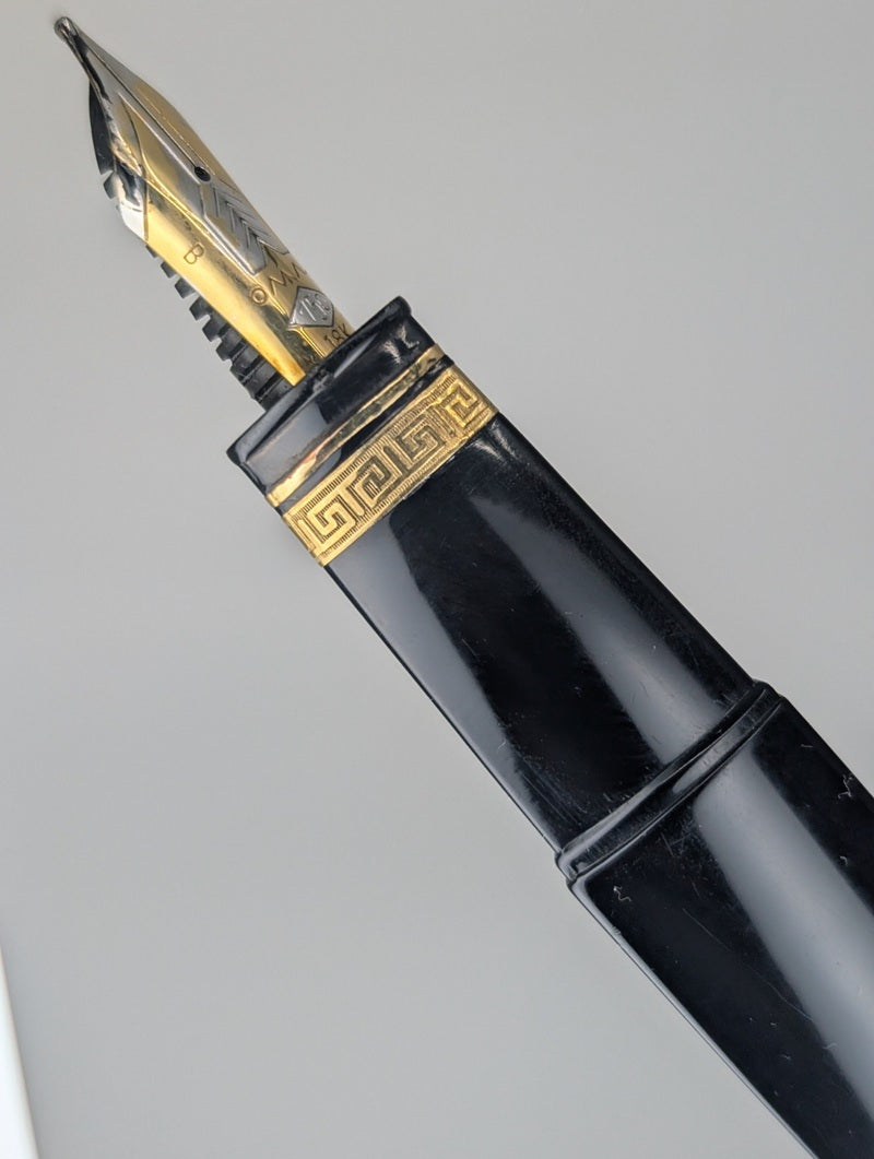 *Consignment* OMAS 360 Black Fountain Pen 18k Gold Broad Nib