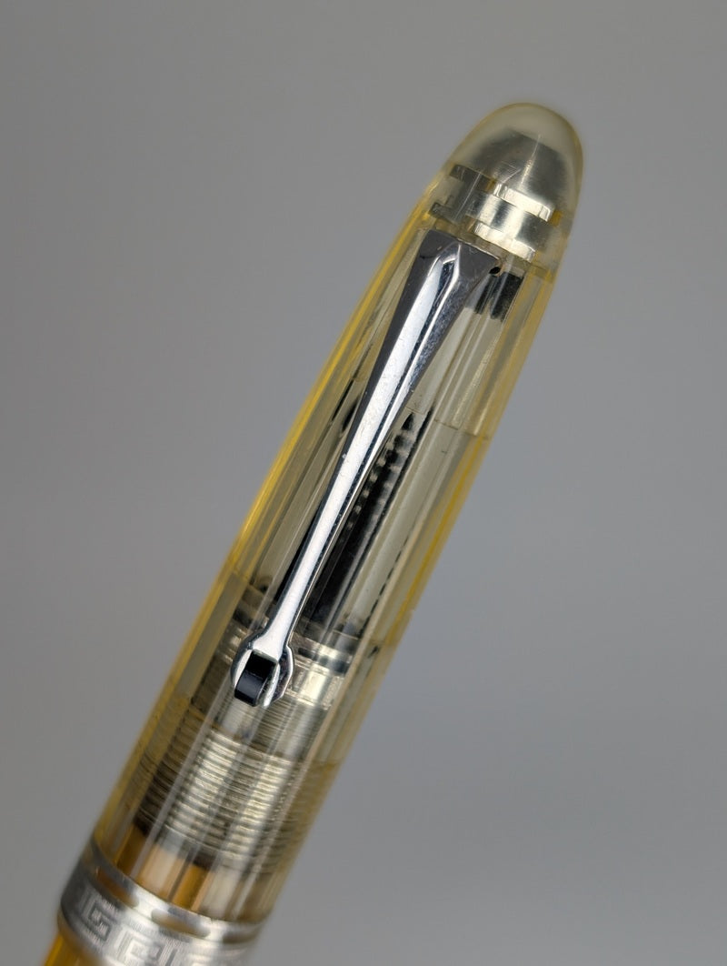 *Consignment* Omas Ogiva Vision w/ Silver Trim Demonstrator Fountain Pen 18k Gold Fine Nib