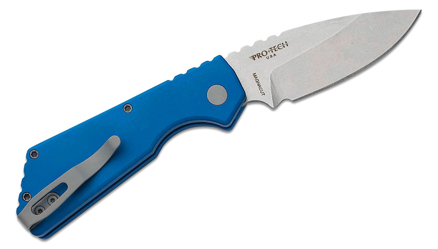 Protech Strider PT Auto Blue Stonewash Magnacut Blade