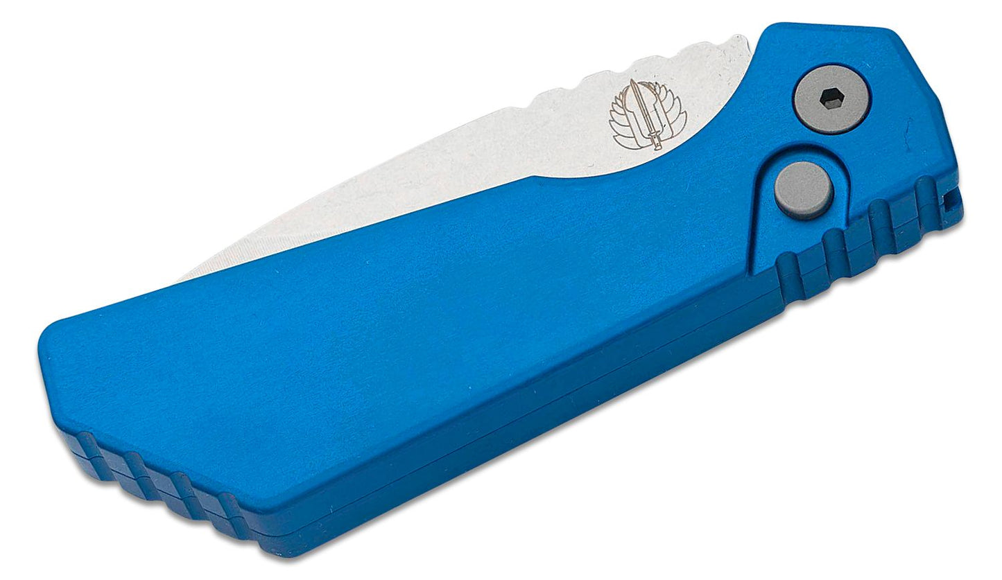 Protech Strider PT Auto Blue Stonewash Magnacut Blade