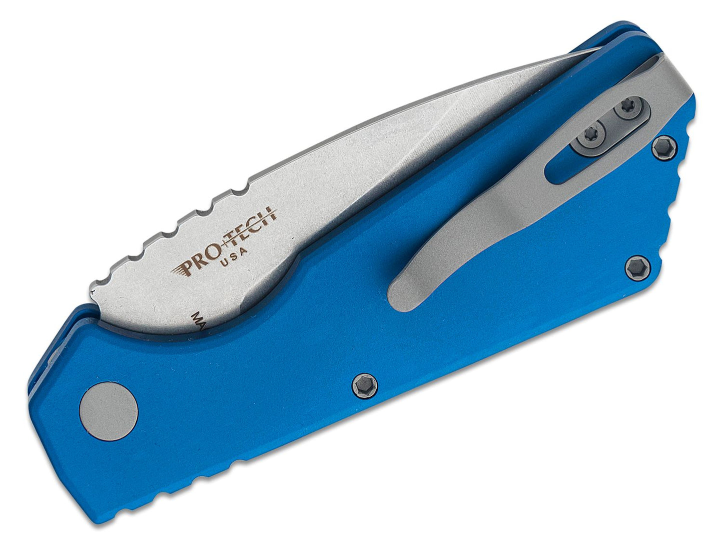 Protech Strider PT Auto Blue Stonewash Magnacut Blade