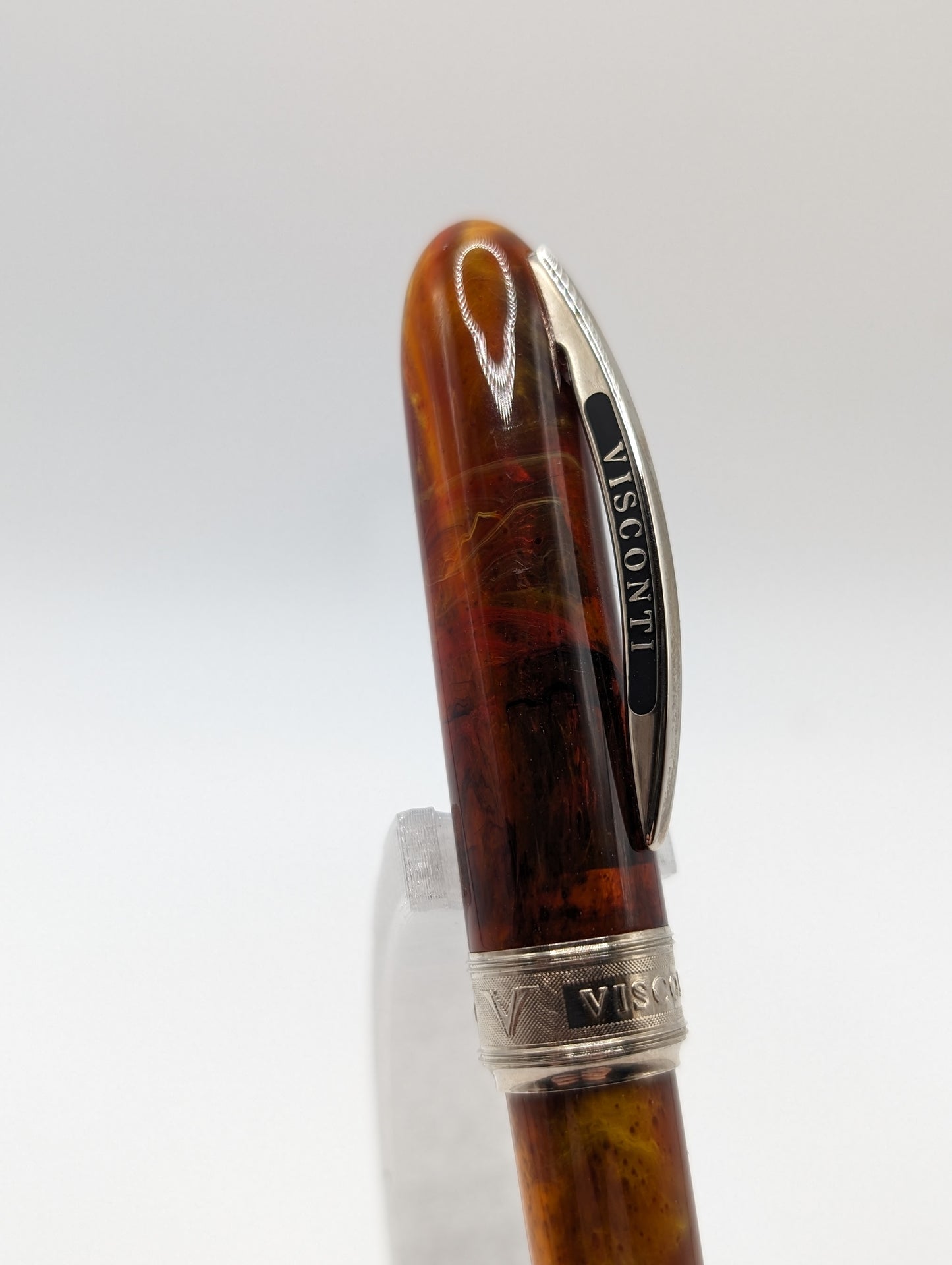 Visconti Van Gogh Pear Amber Fountain Pen 14k Gold Nib