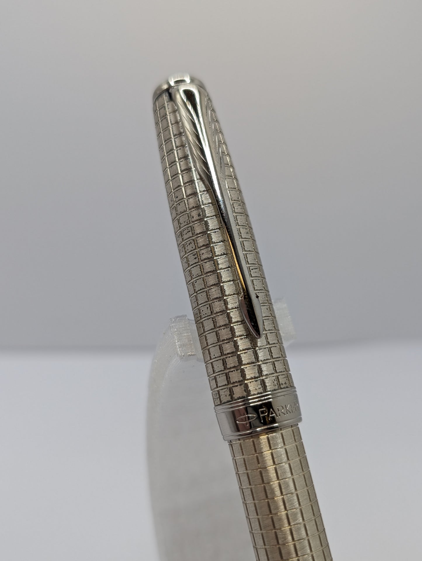 Parker Sonnet Ceselé Silver Rollerball Pen