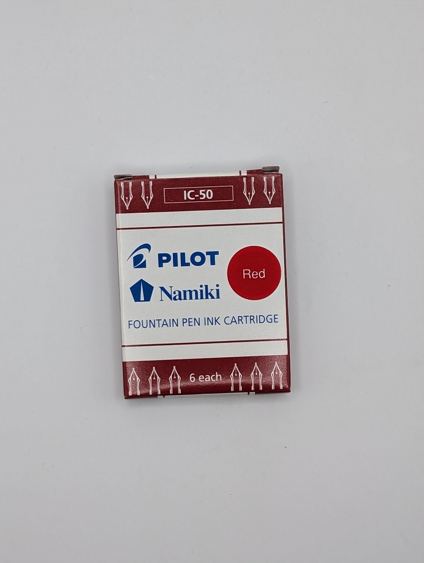 Pilot Namiki IC-50 Fountain Pen Ink Cartridge 6pk