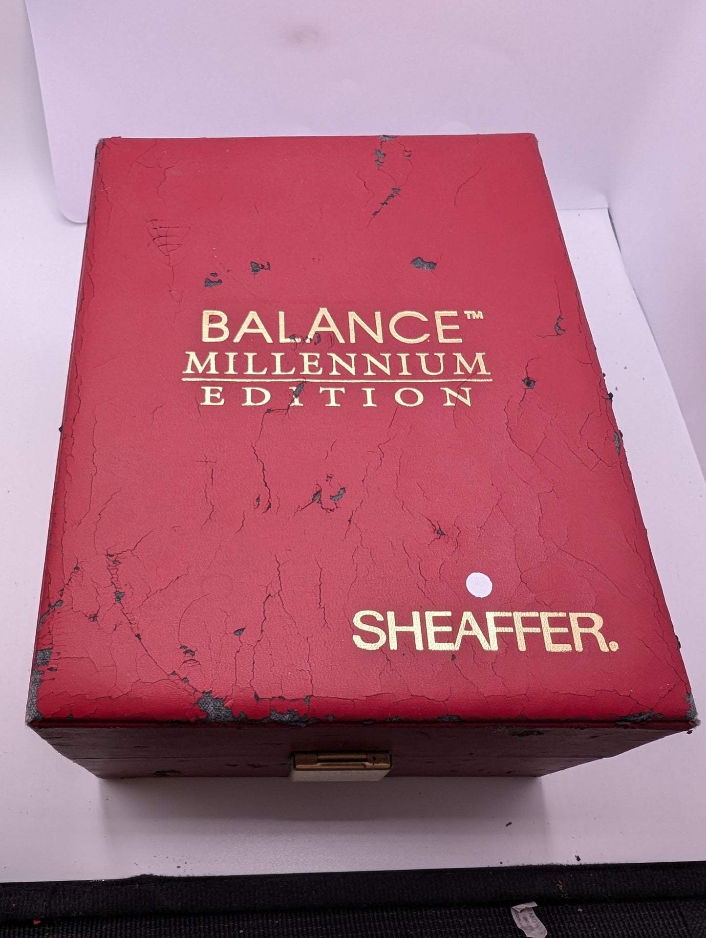 Sheaffer Balance Millennium Edition Desk Set from 1999 Fountain Pen 18k Gold Nib