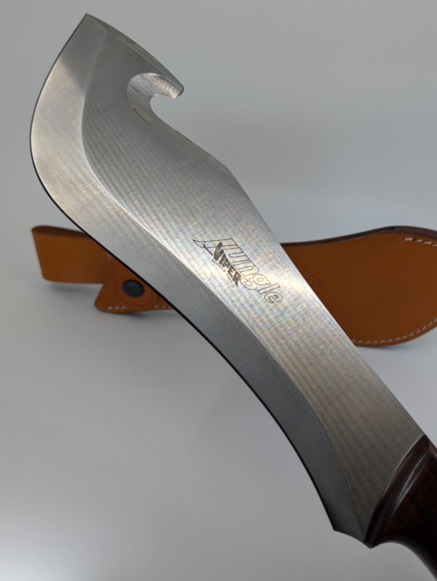 Viper Jungle Machete Cocobolo Wood Handle Fixed Blade