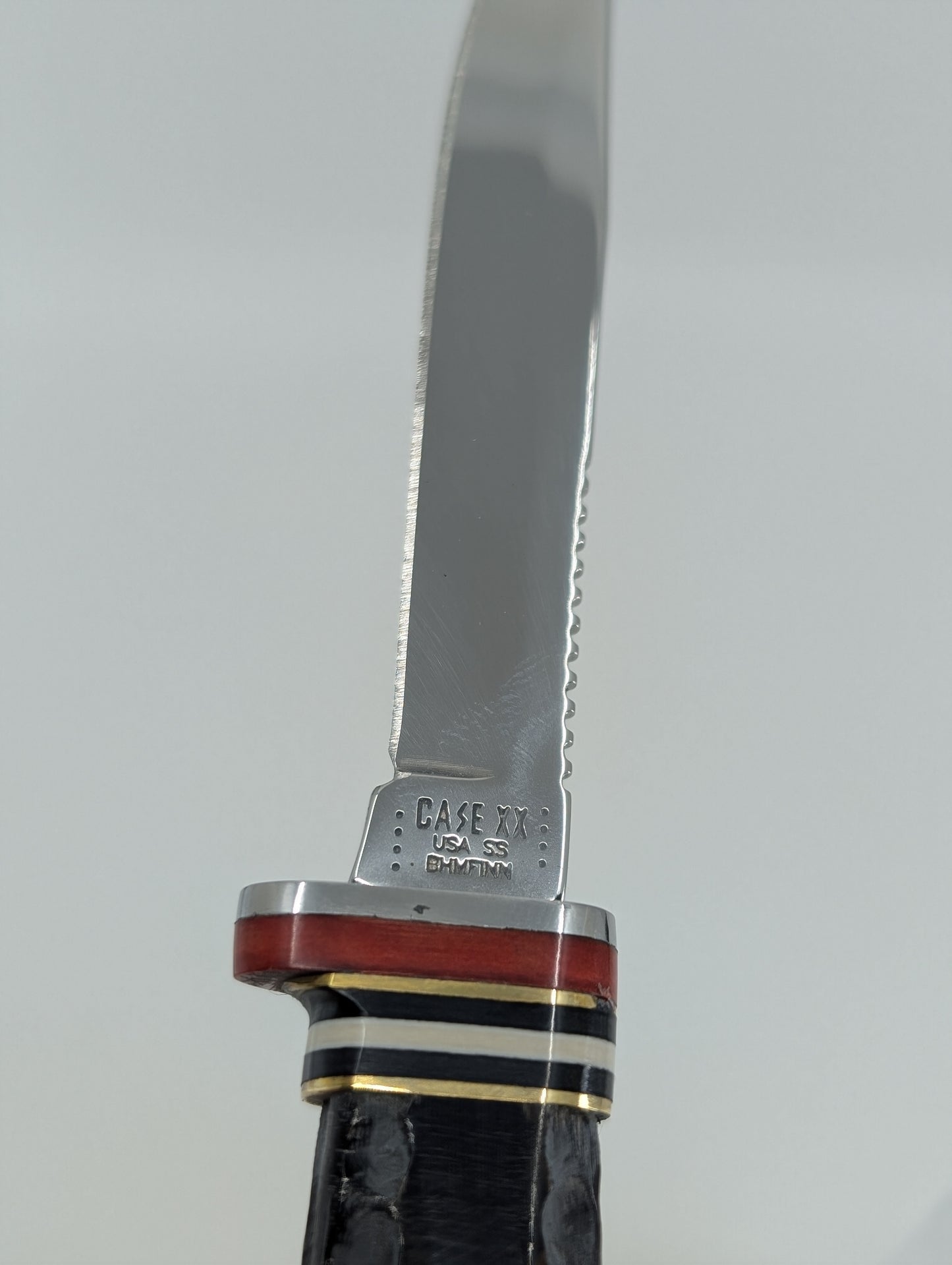 Case Knives Buffalo Horn Mini Finn Hunter w/ Leather Sheath