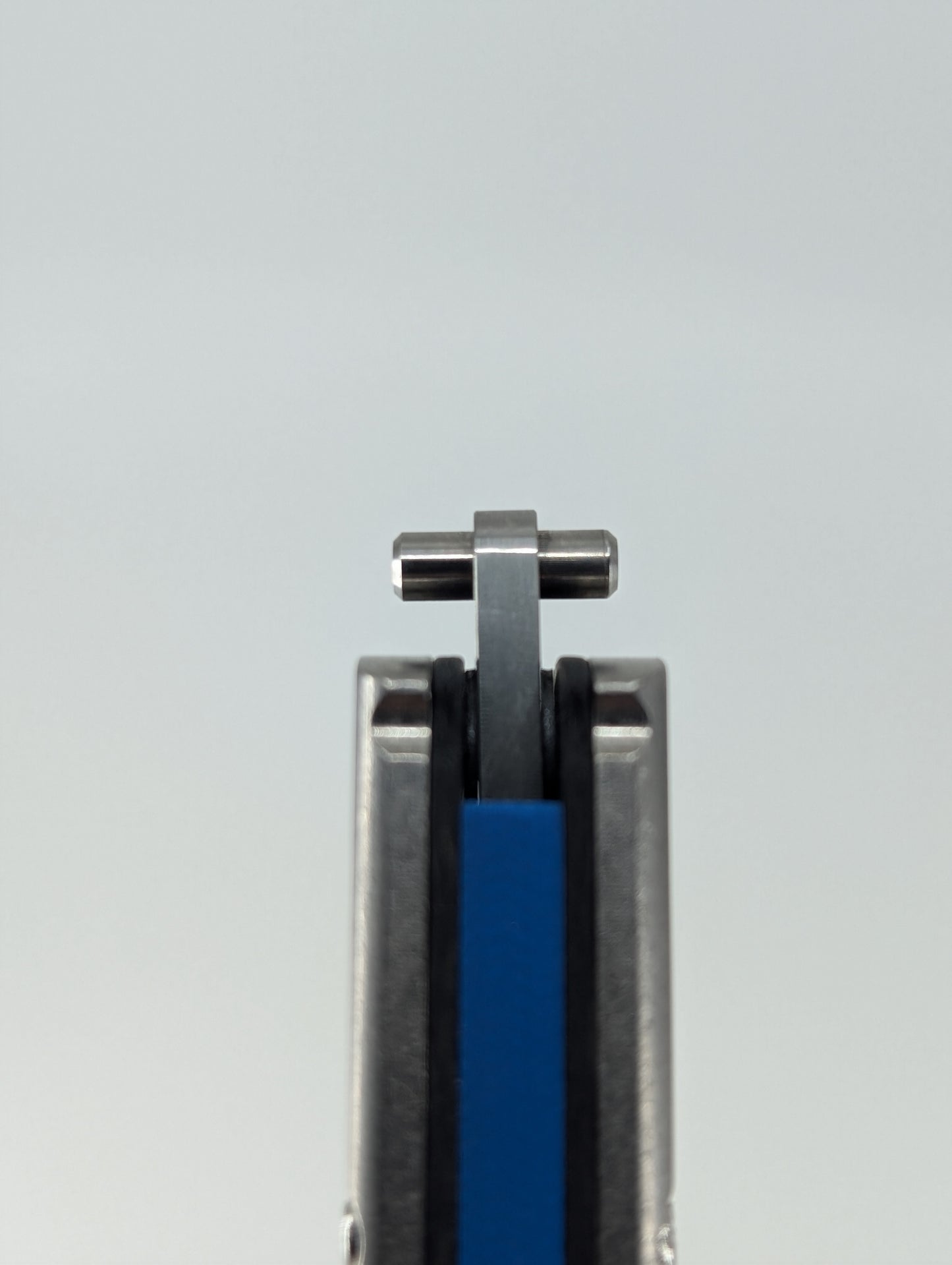 *Consignment* Hom Chimera V2 Stonewashed Blue G10 Spacers Carbon Fiber Inlay Balisong Live Blade