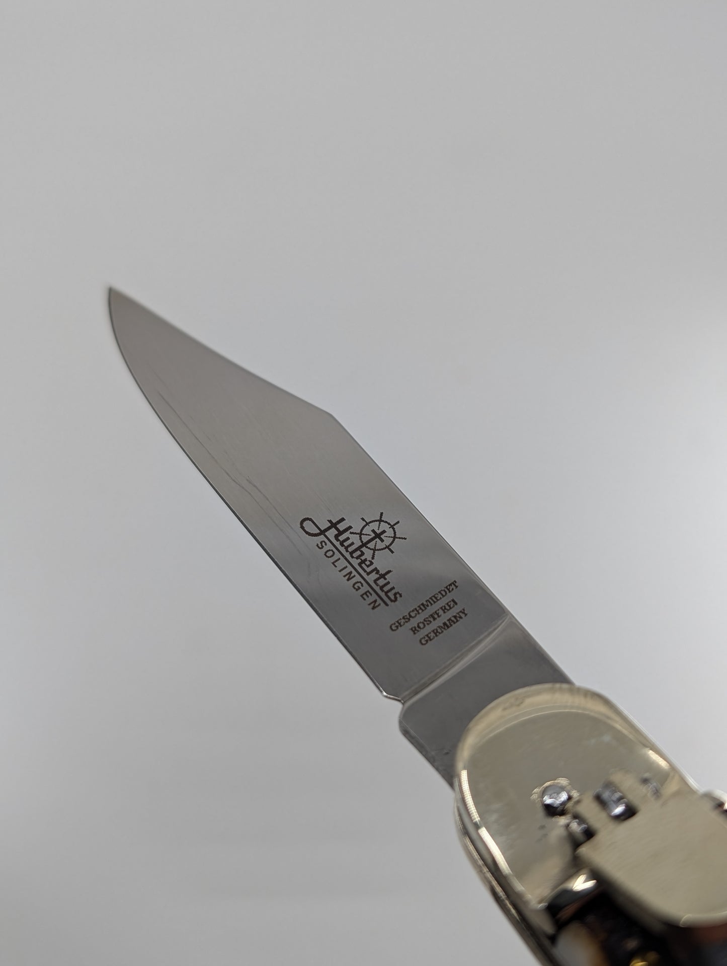 Hubertus Springer Stainless Blade Pike Auto Leverlock Folding Knife