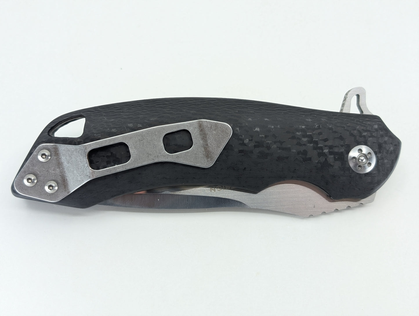 Olamic Tactical Wayfarer Polished Blade Liner Lock Folding Knife